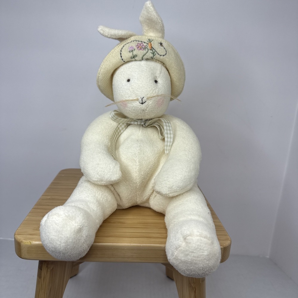 VTG Bunnies By The Bay Hallmark Plush Baylee Cream Bunny Rabbit Animal Easter